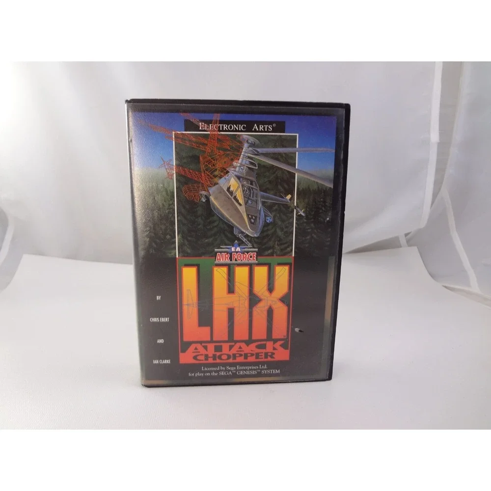 LHX Attack Chopper (Sega Genesis, 1992) Authentic Game Cartridge, CIB Complete